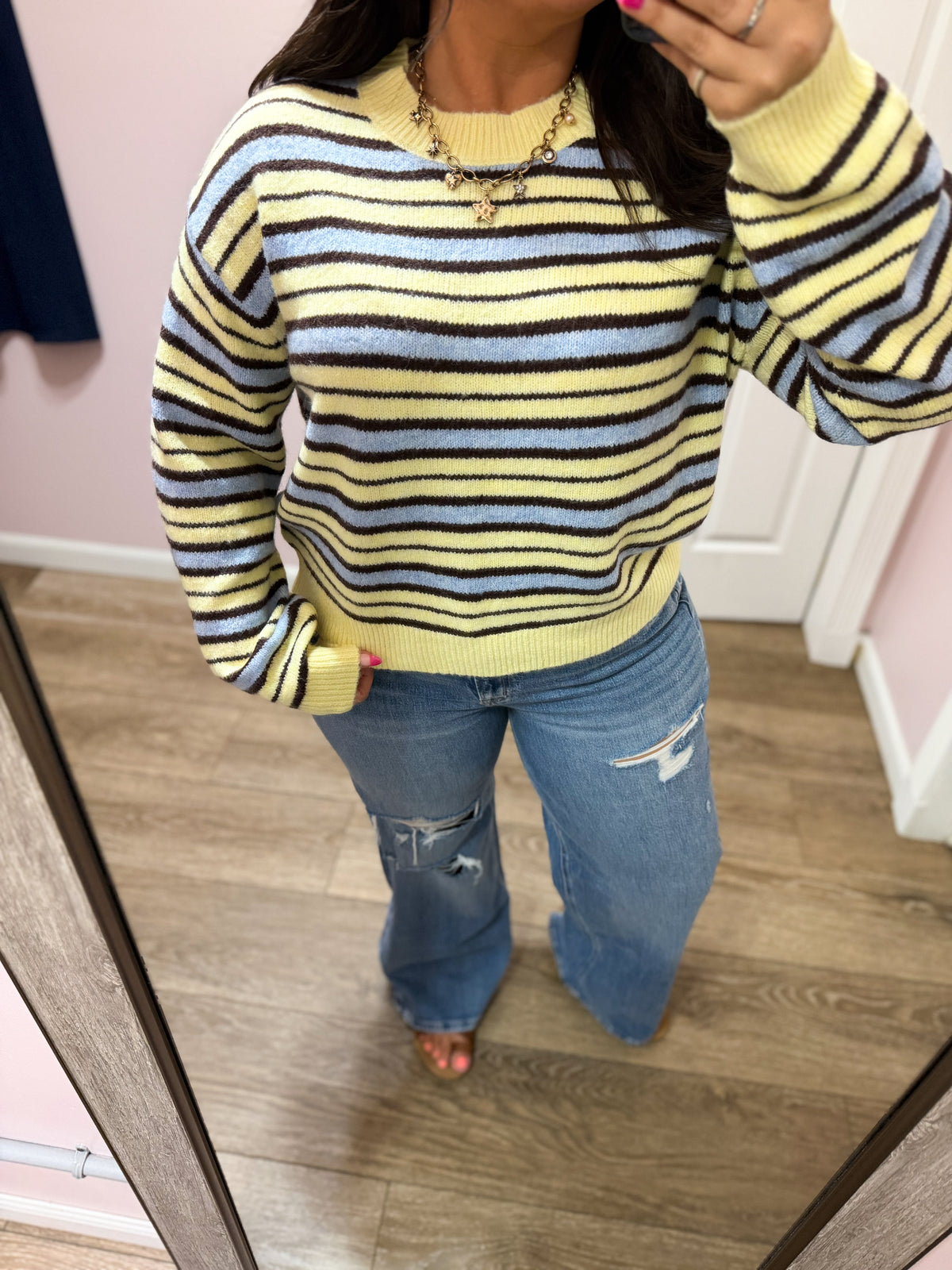 Trace the Lines Stripe Sweater