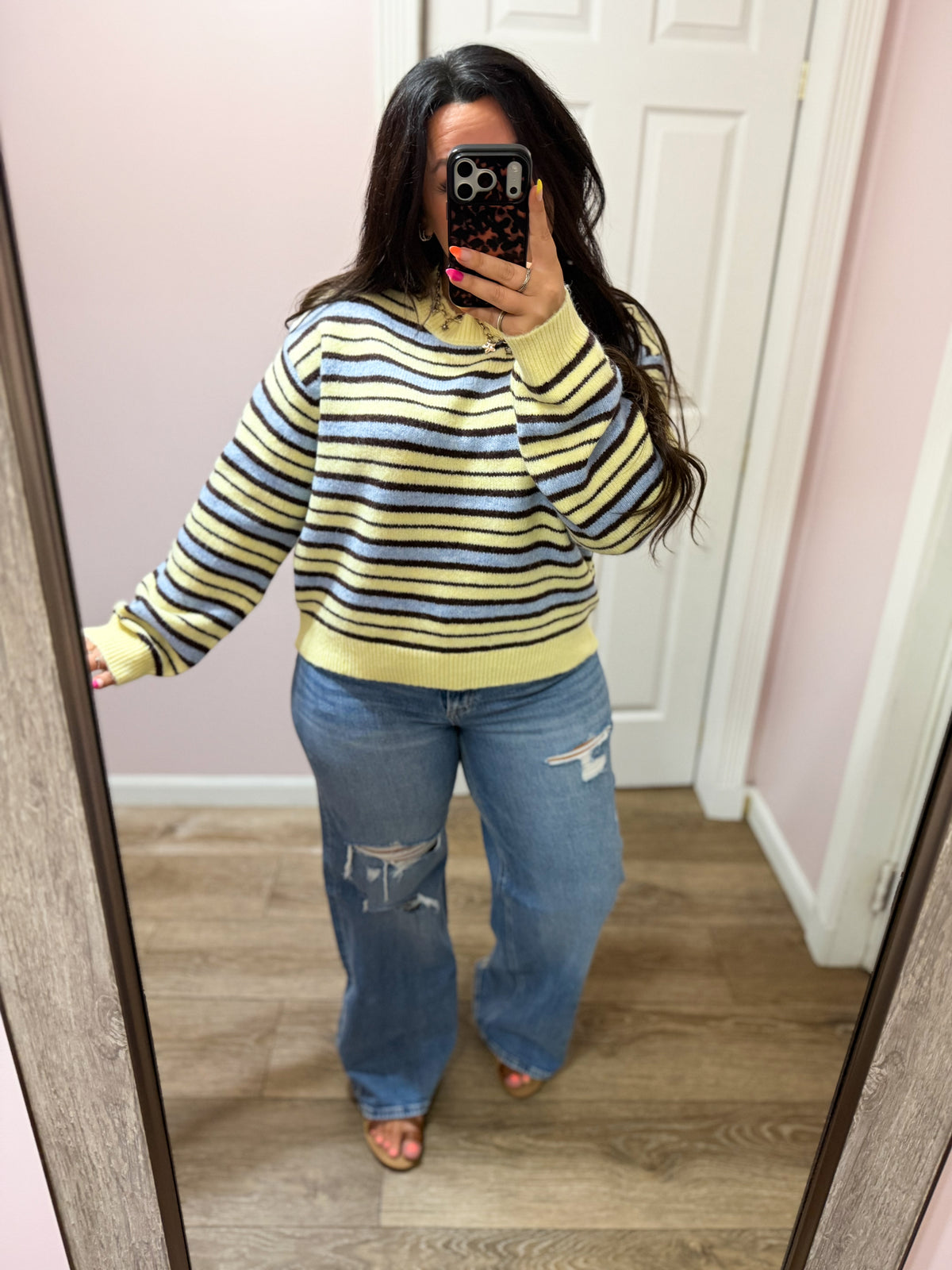 Trace the Lines Stripe Sweater