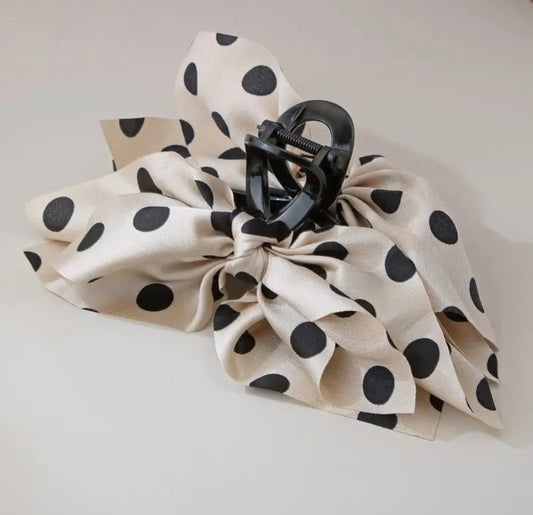 Fabric Bow Hair Clip