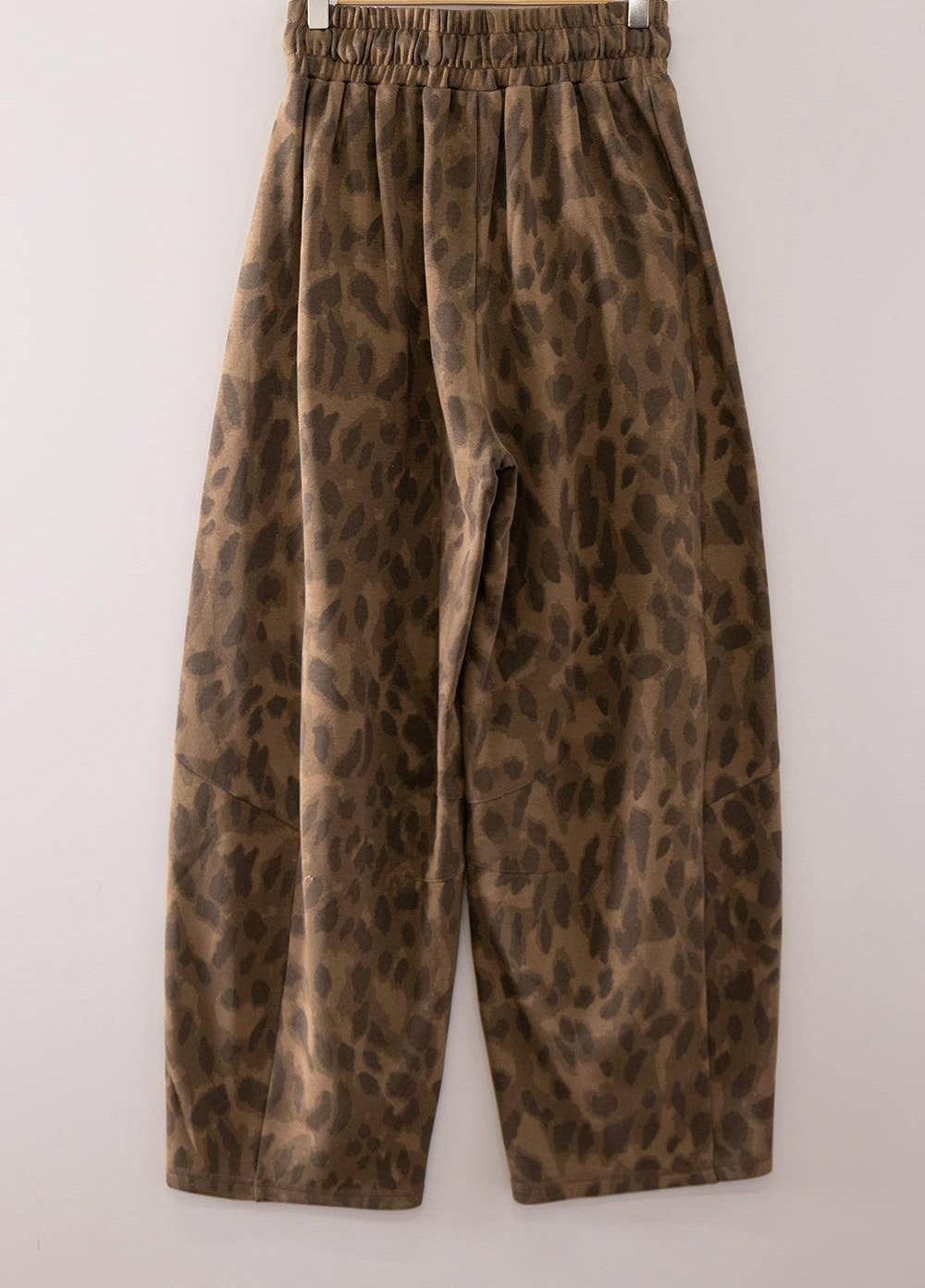 Abstract Leopard Barrel Pants