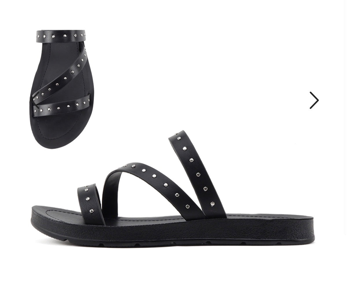 Christa Studded Strap Sandal