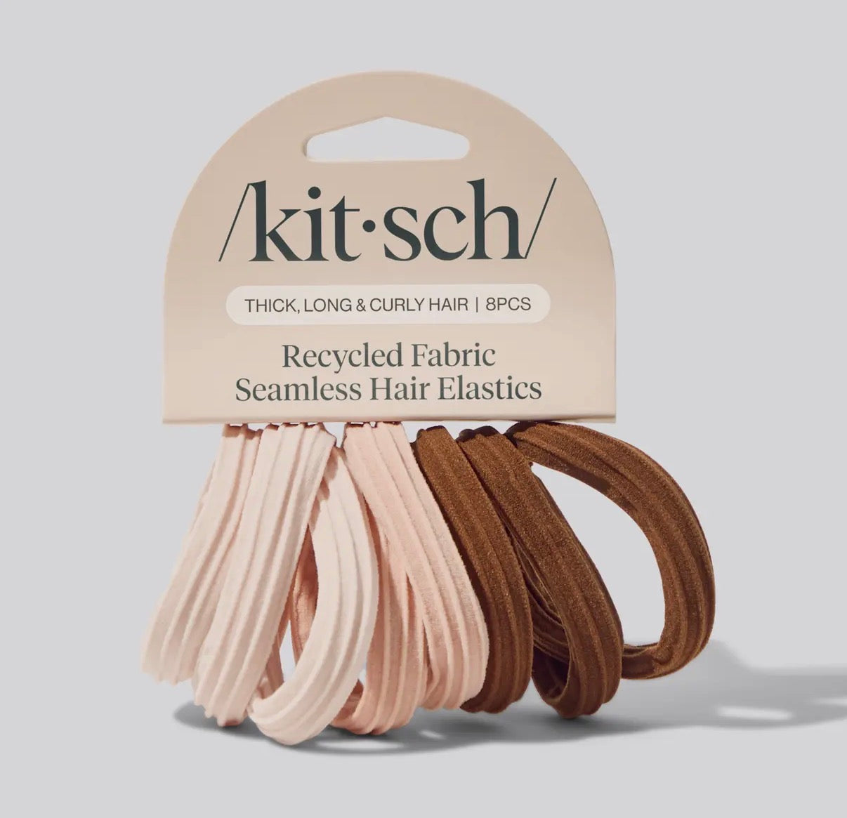 Recycled Seamless Hair Elastics 8PC Set