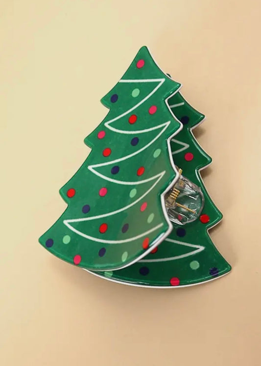 Christmas Tree Claw Clip