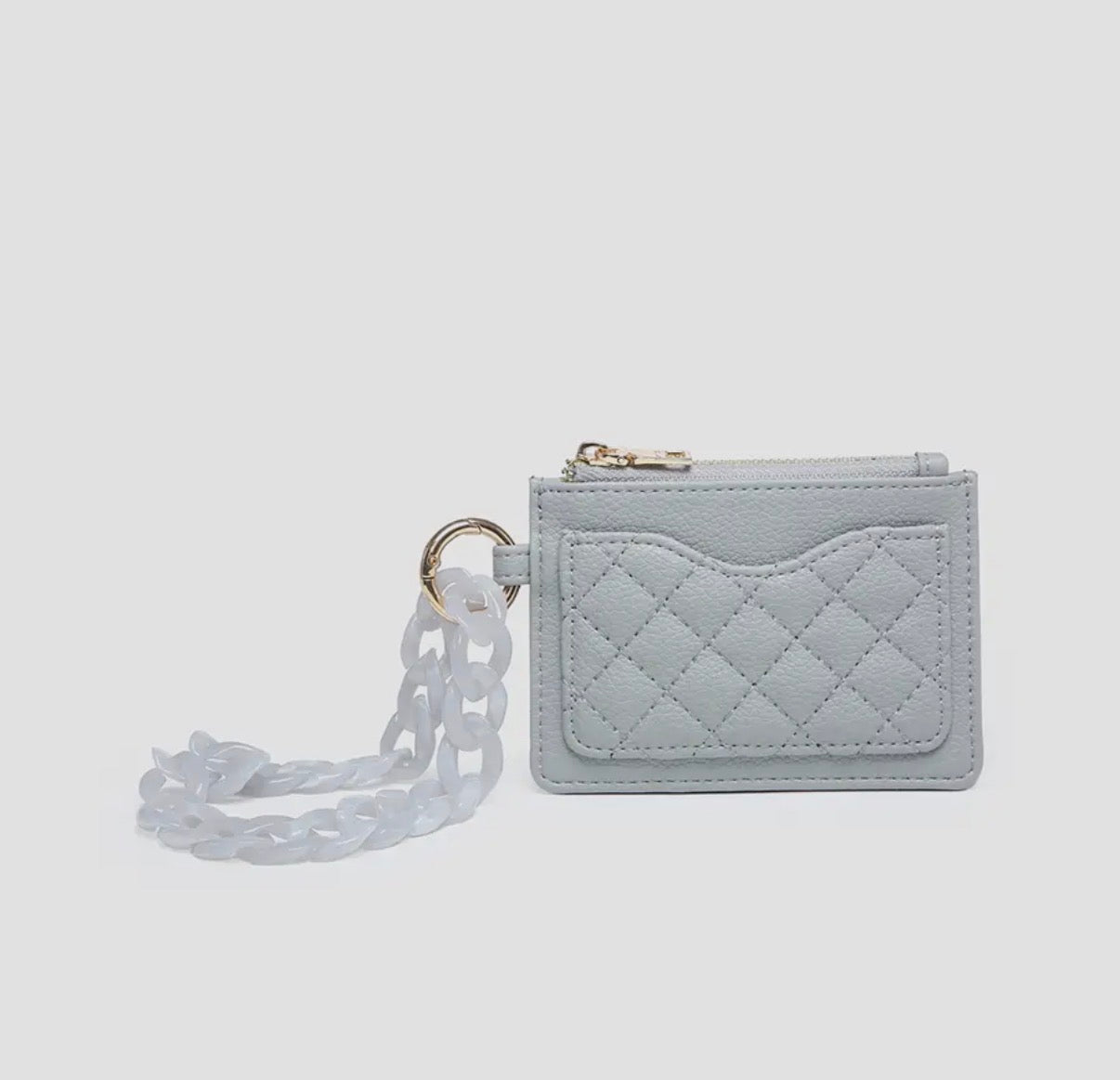 Rhodes Quilted Wallet w/Chain Bangle