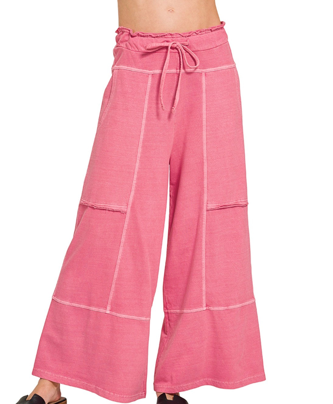 Next Level Wide Leg Pants, Fuchsia