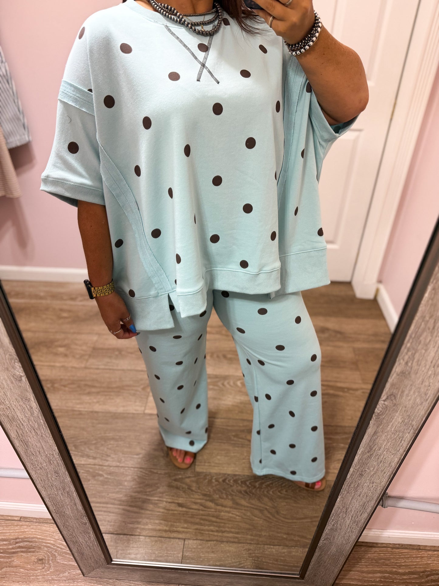 Serenity Polka Dot Lounge Set