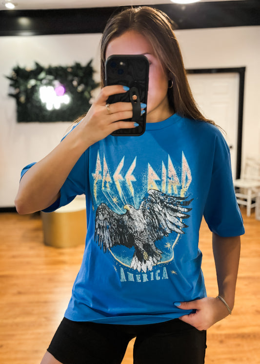 Free Bird Vintage Washed Graphic Tee