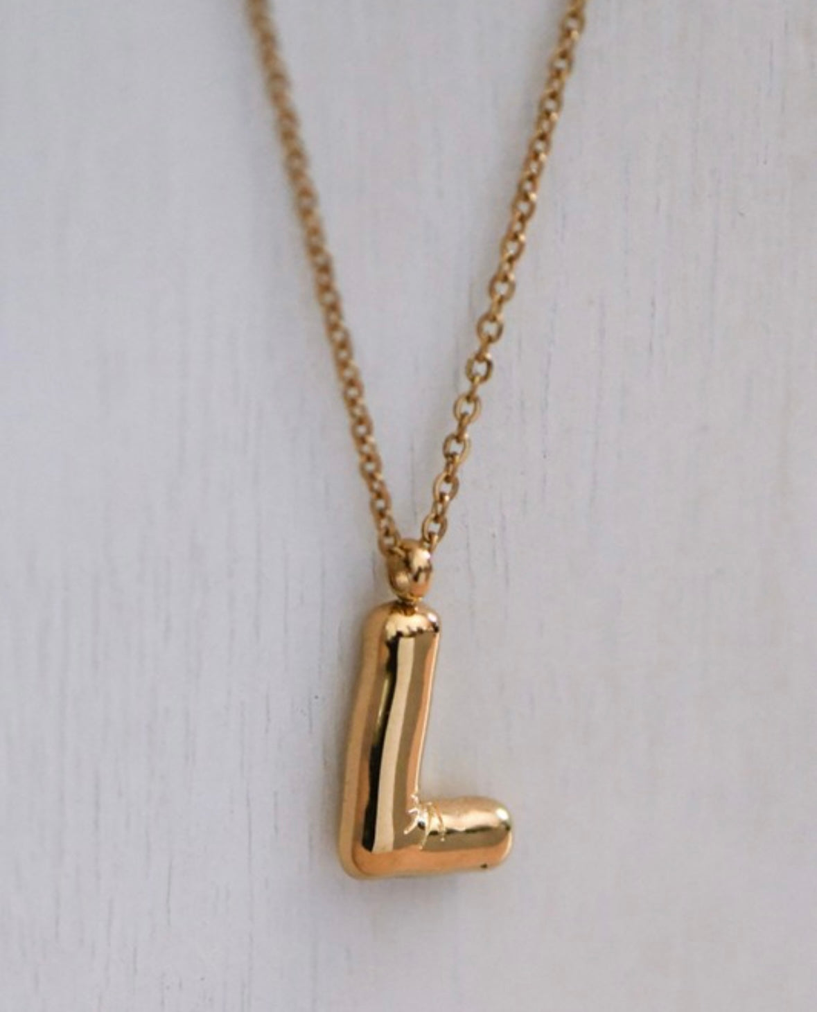 Bubble Initial Necklace