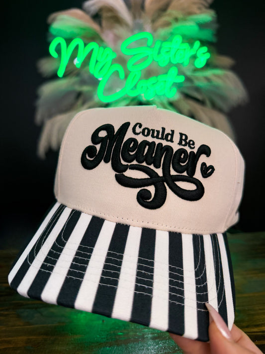 Could Be Meaner Canvas Hat