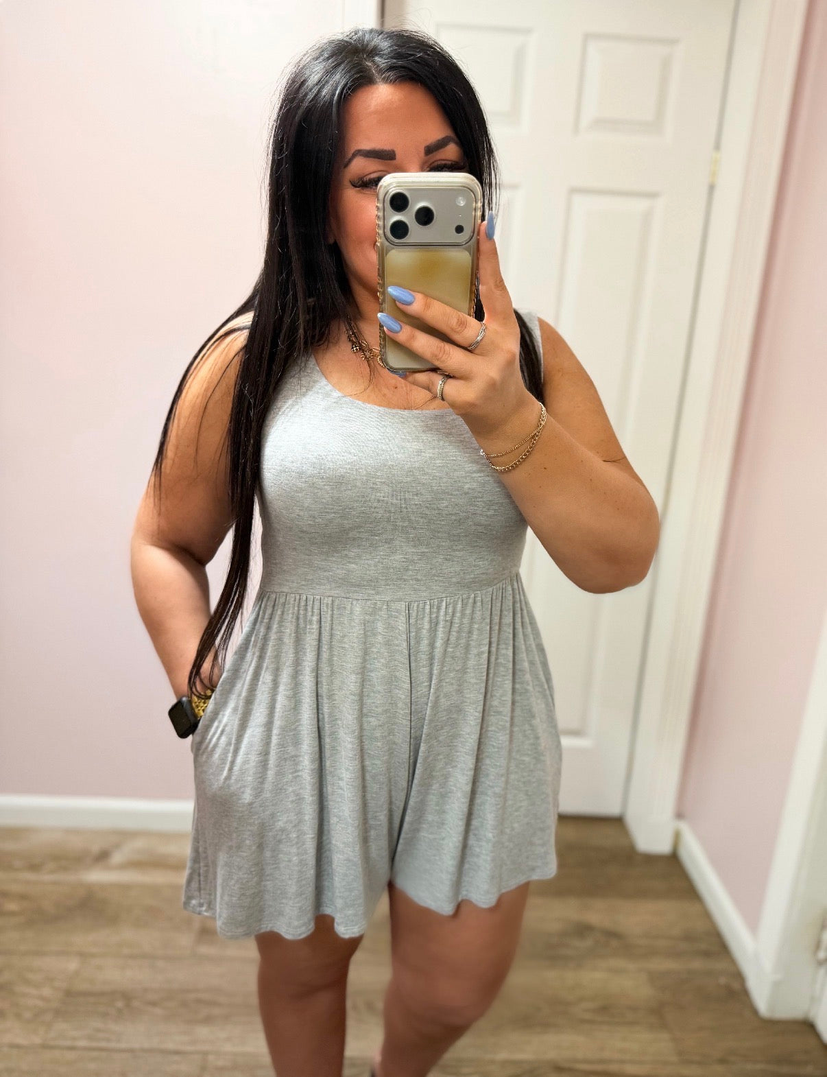 Always Around Romper, Green
