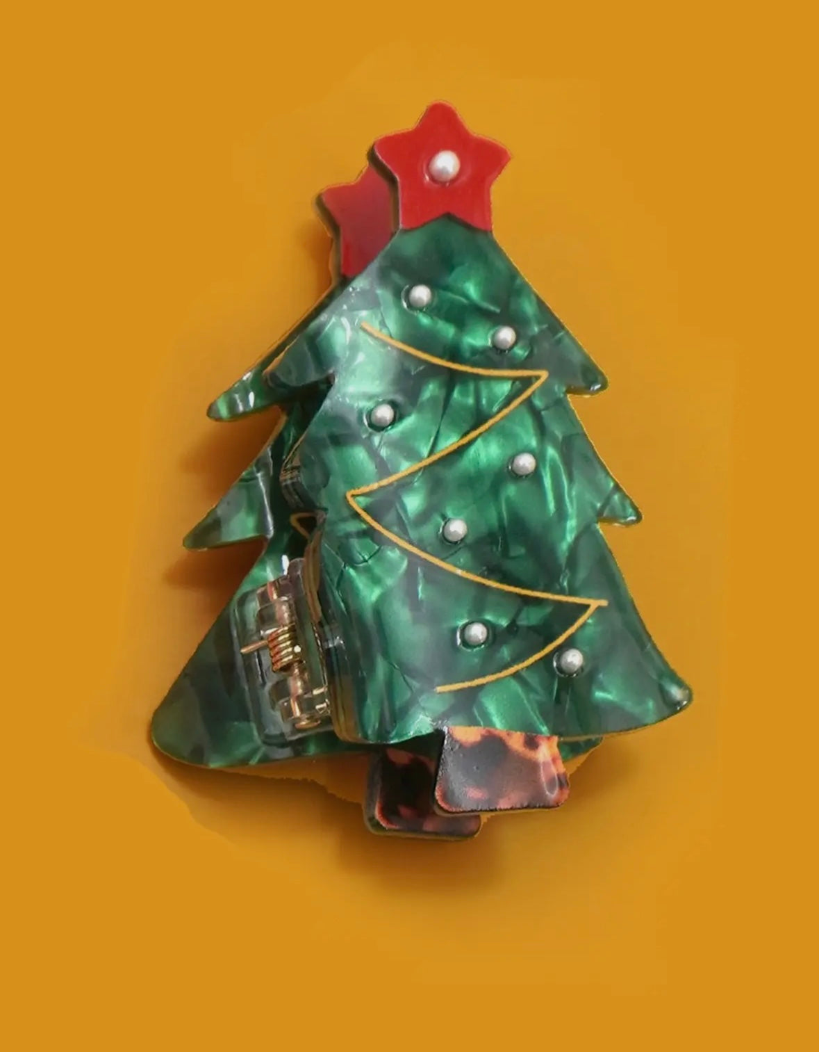 Christmas Tree Claw Clip