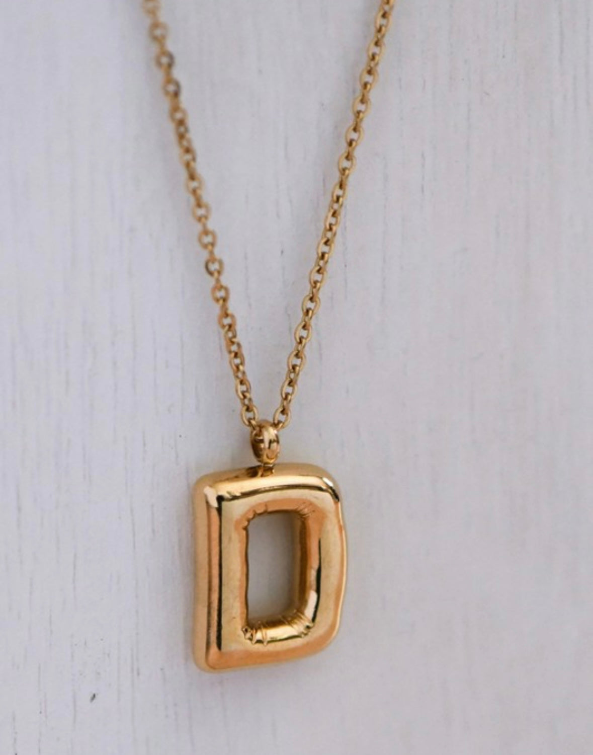 Bubble Initial Necklace