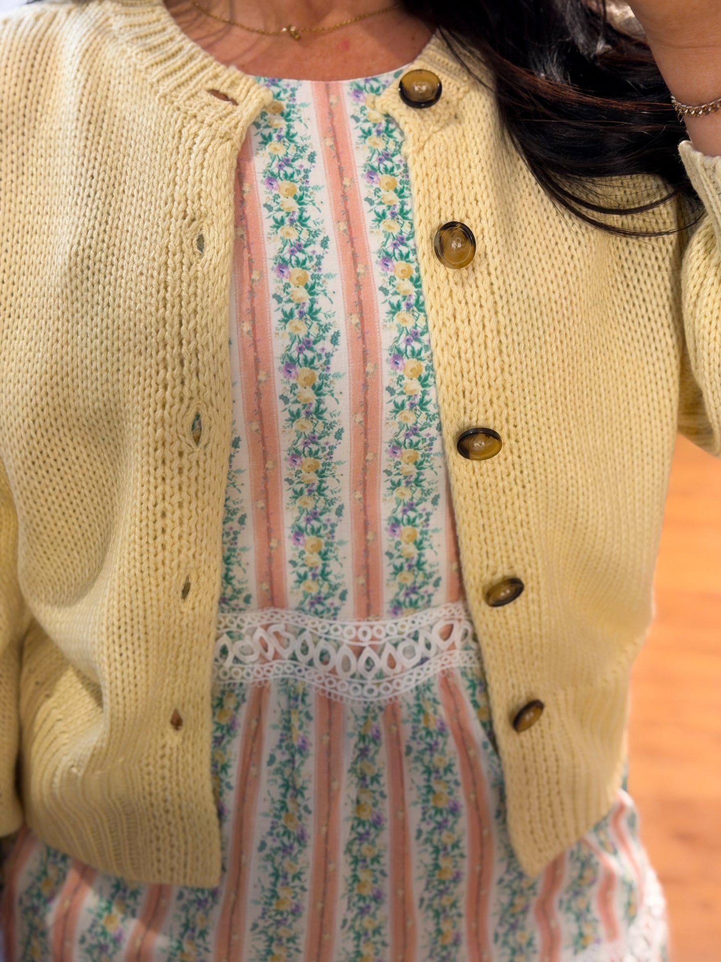 Meet Me There Sweater Cardigan, Butter