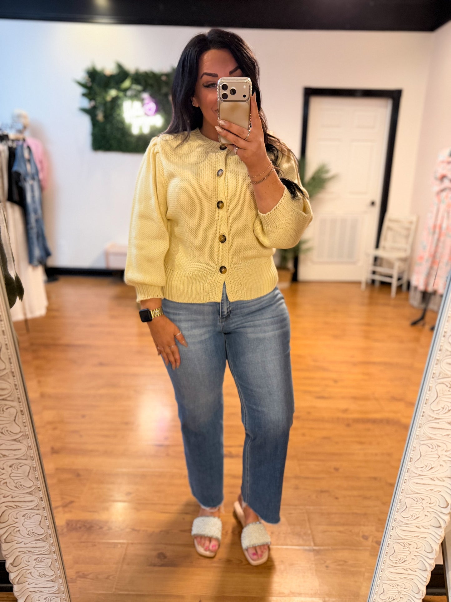 Meet Me There Sweater Cardigan, Butter