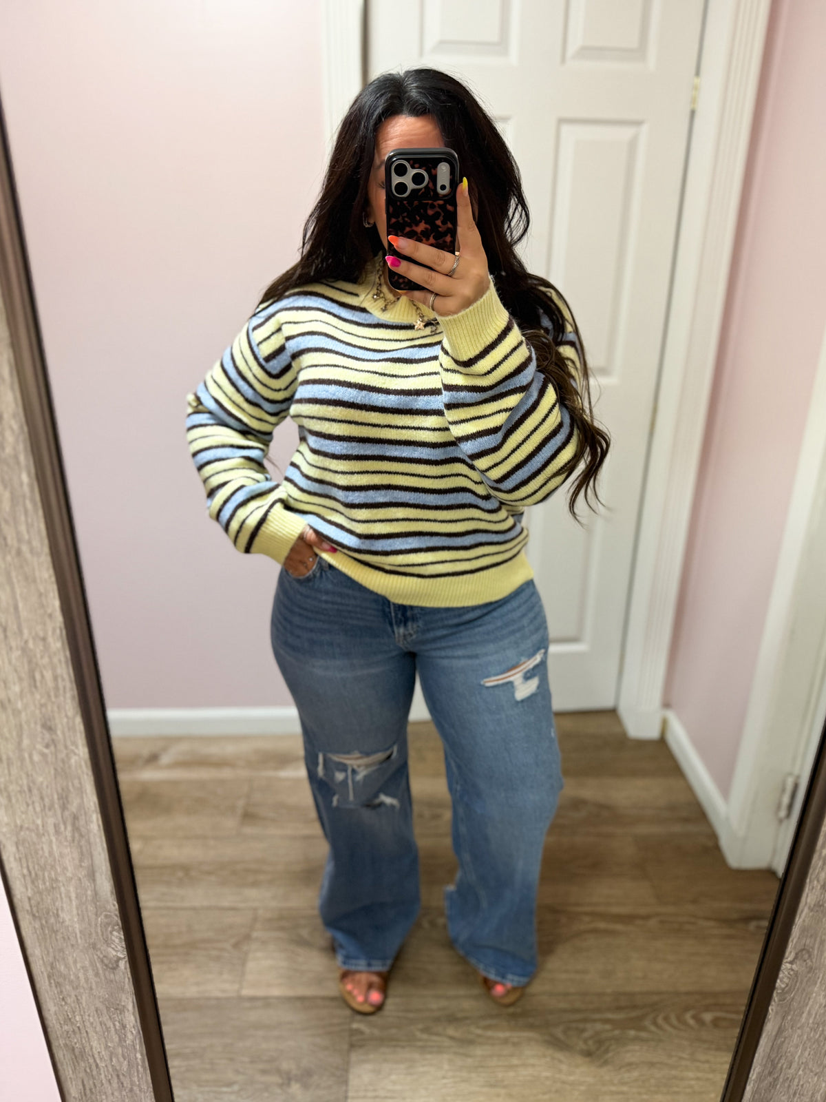 Trace the Lines Stripe Sweater