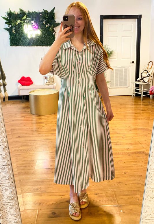 Along the Lines Striped Dress