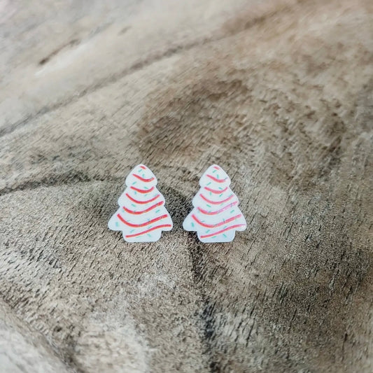 Christmas Tree Cake Studs