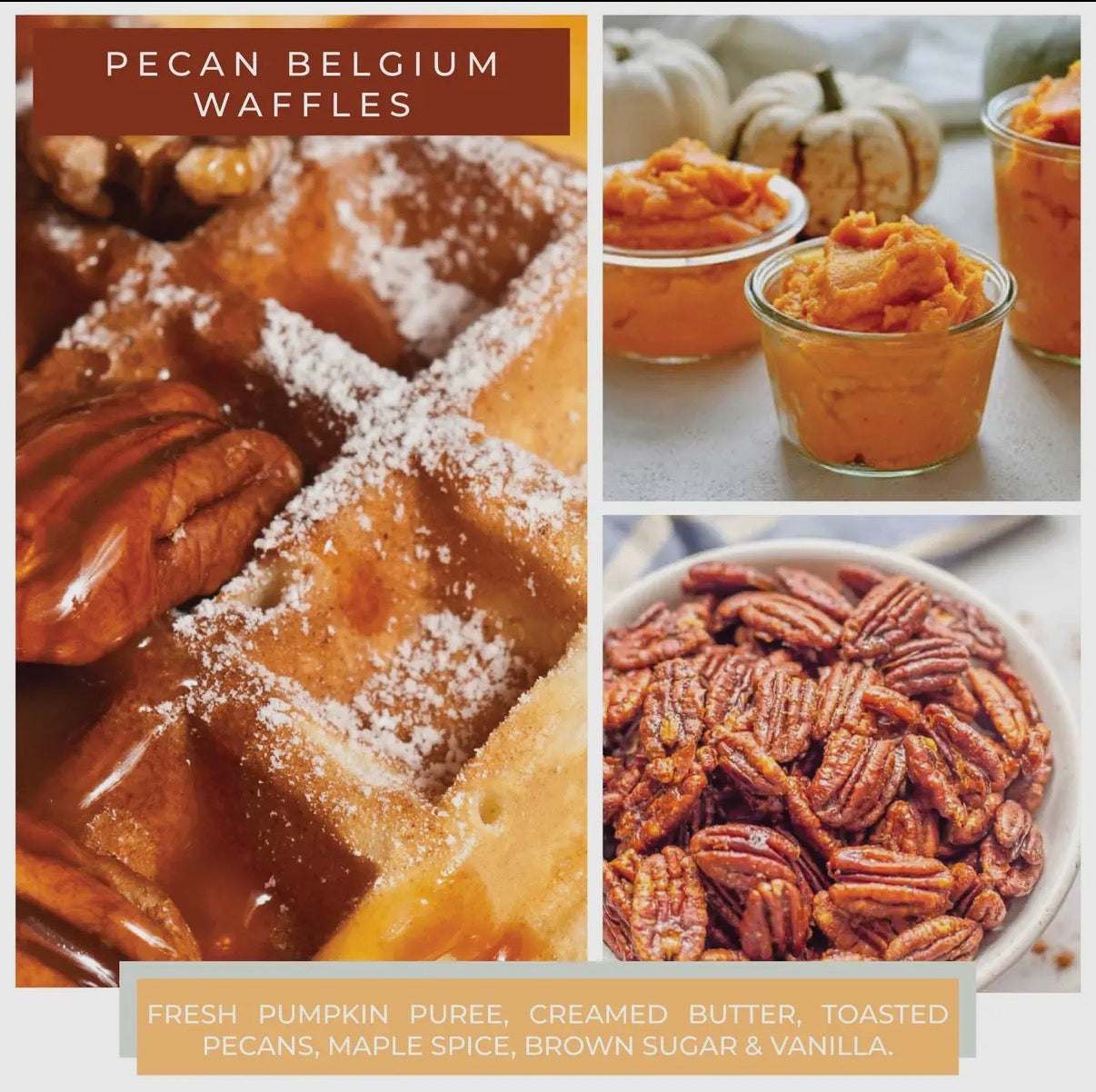 Wax Melts, Pecan Belgium Waffles