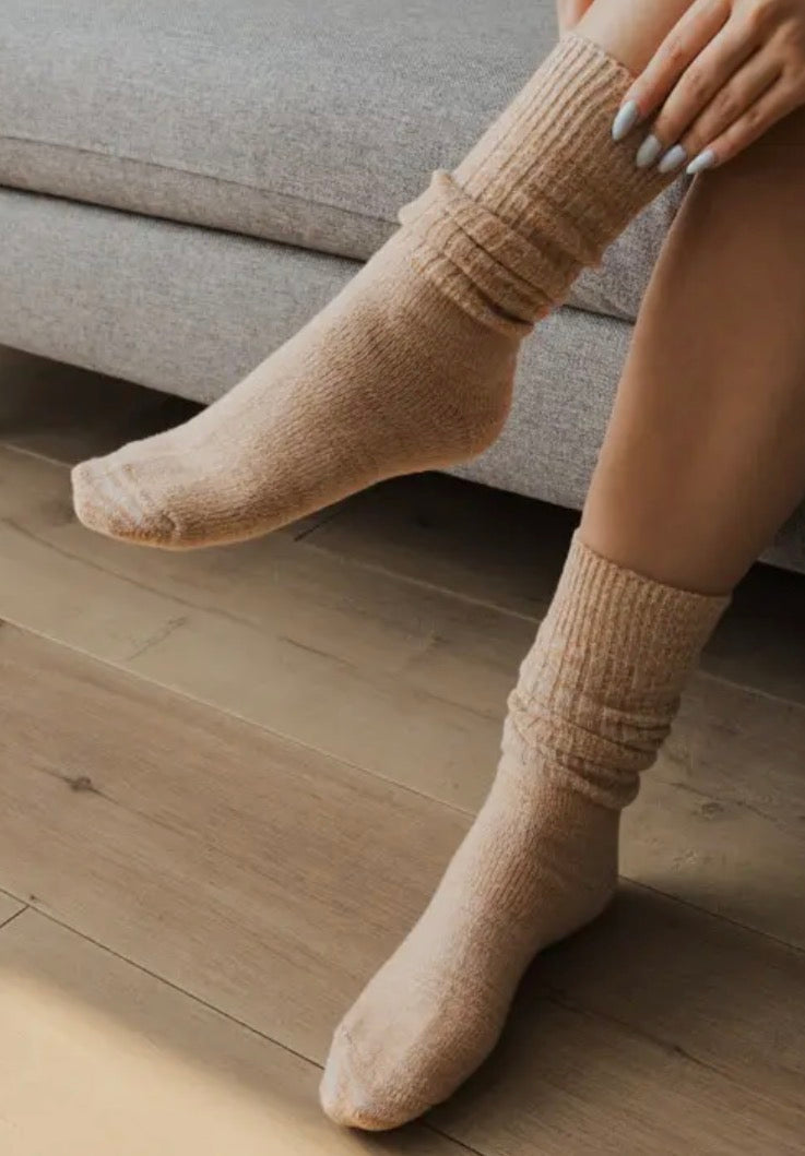 Slouchy Knit Socks