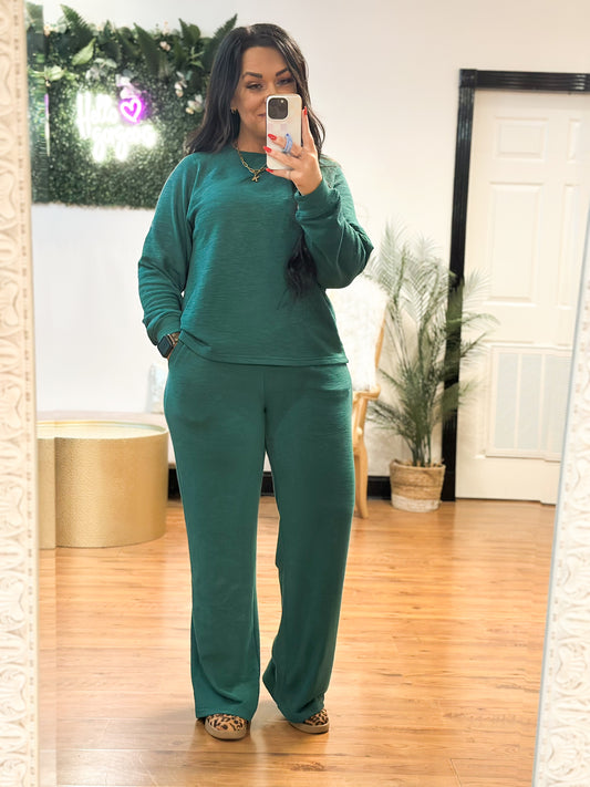Crisp Air Two Piece Set, Hunter