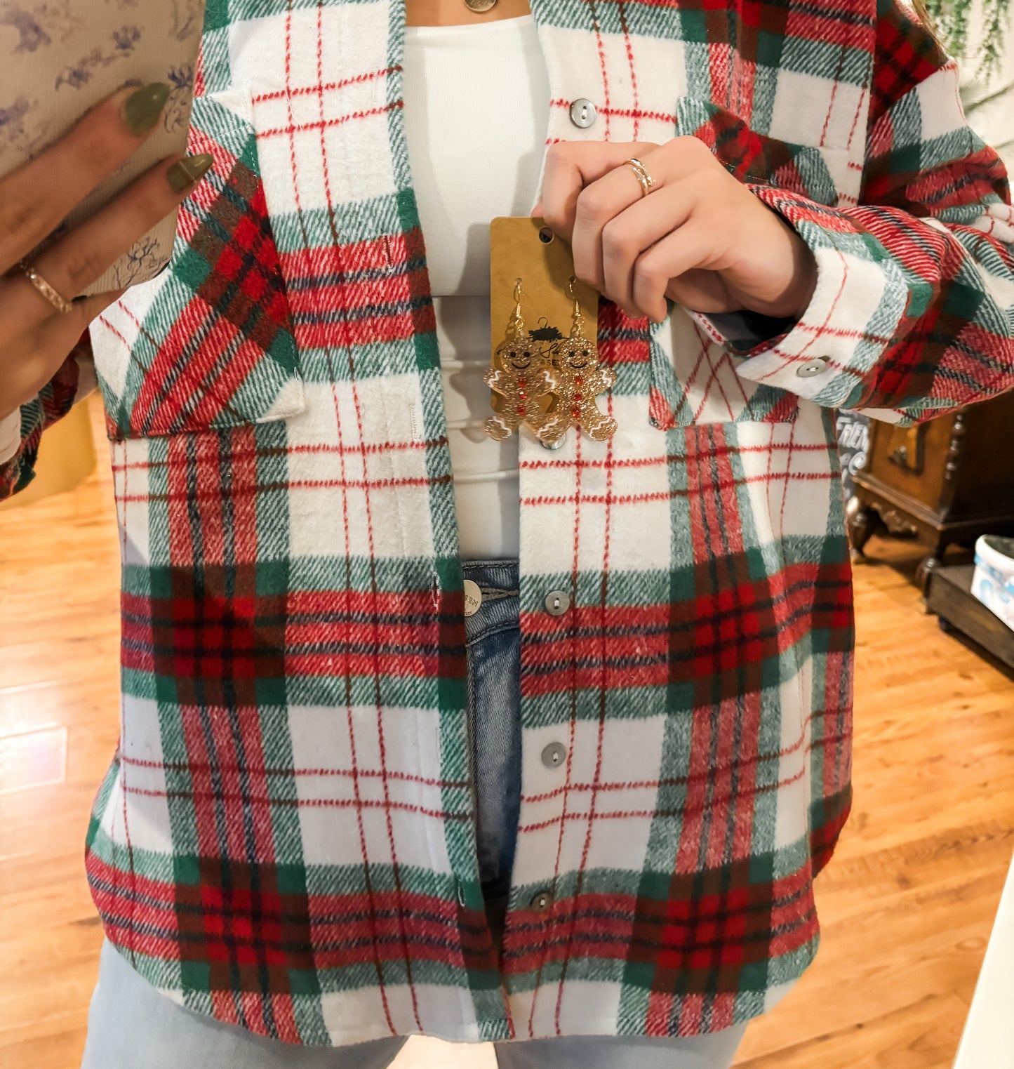 Merry Mood Plaid Shacket