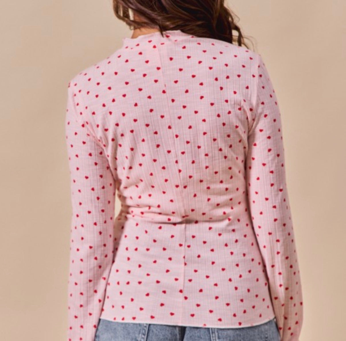 Dainty Heart Knit Top