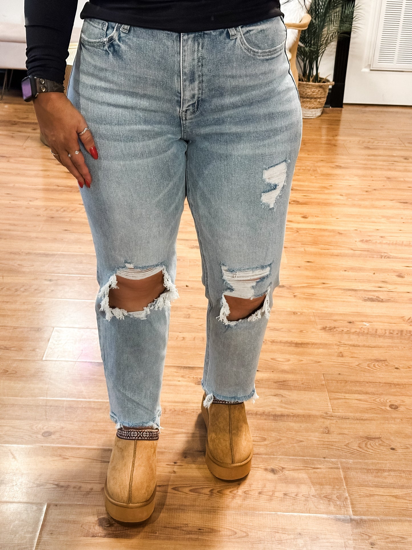 Kris High Rise Dad Jeans