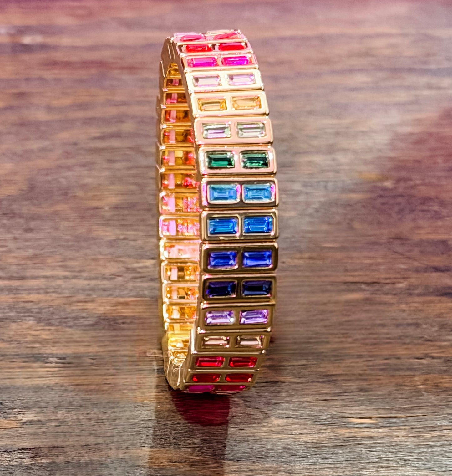 Double Cute Stone Stretch Bracelet