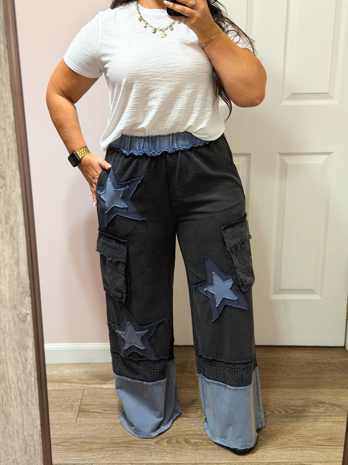 Days End Star Patch Pants
