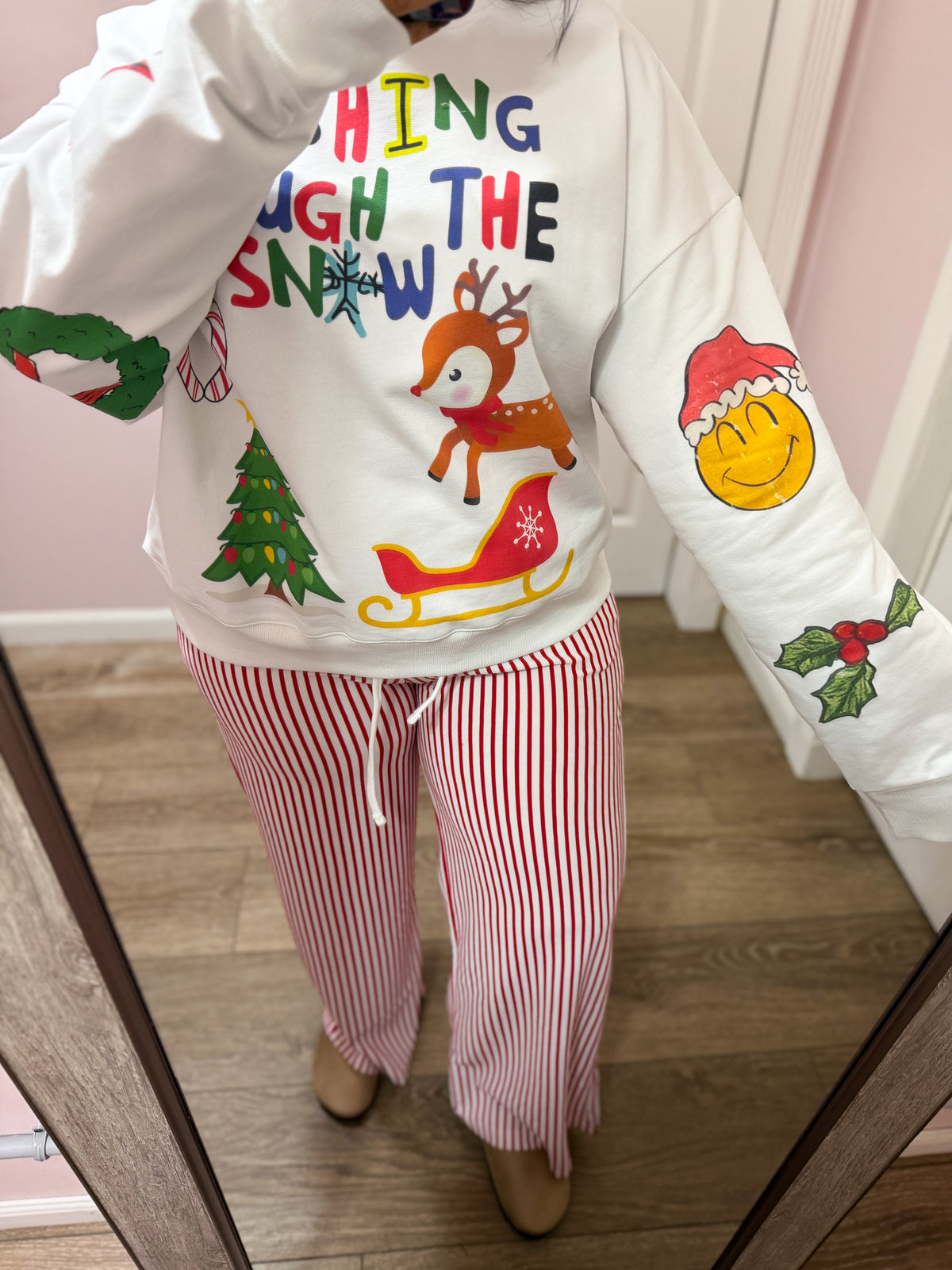 Front & Back Colorful Christmas Sweatshirt