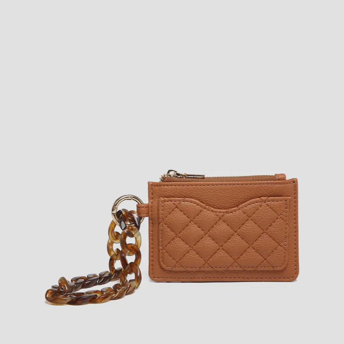 Rhodes Quilted Wallet w/Chain Bangle