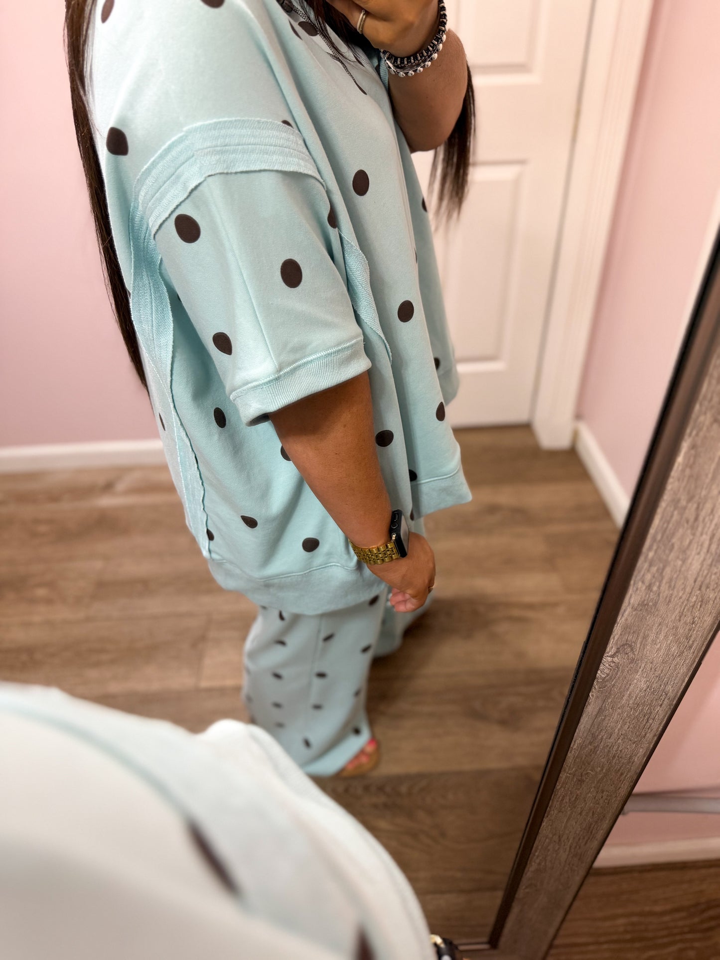 Serenity Polka Dot Lounge Set