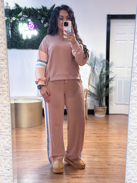 Colorblock Two Piece Set