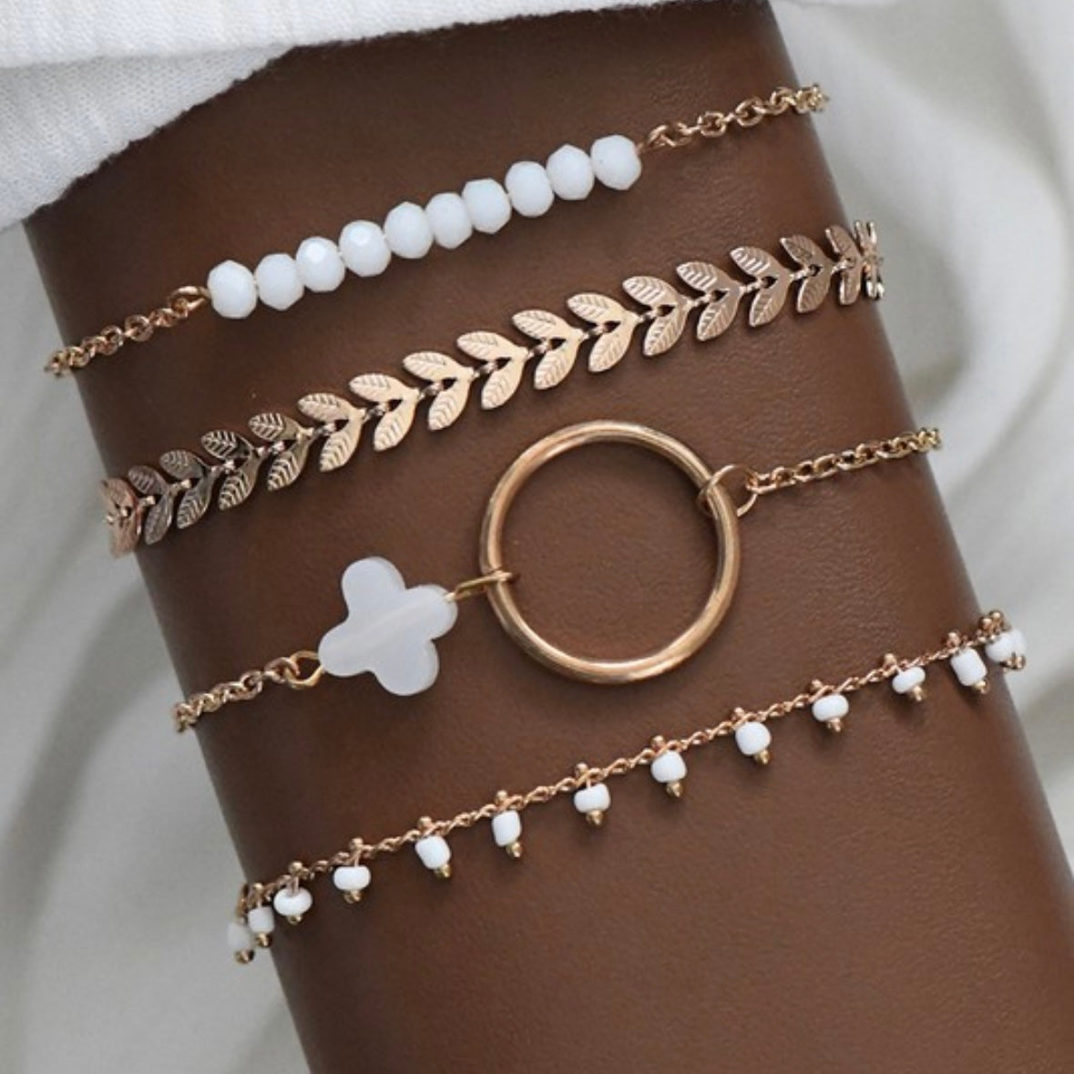 Dainty 4 Bracelet Set