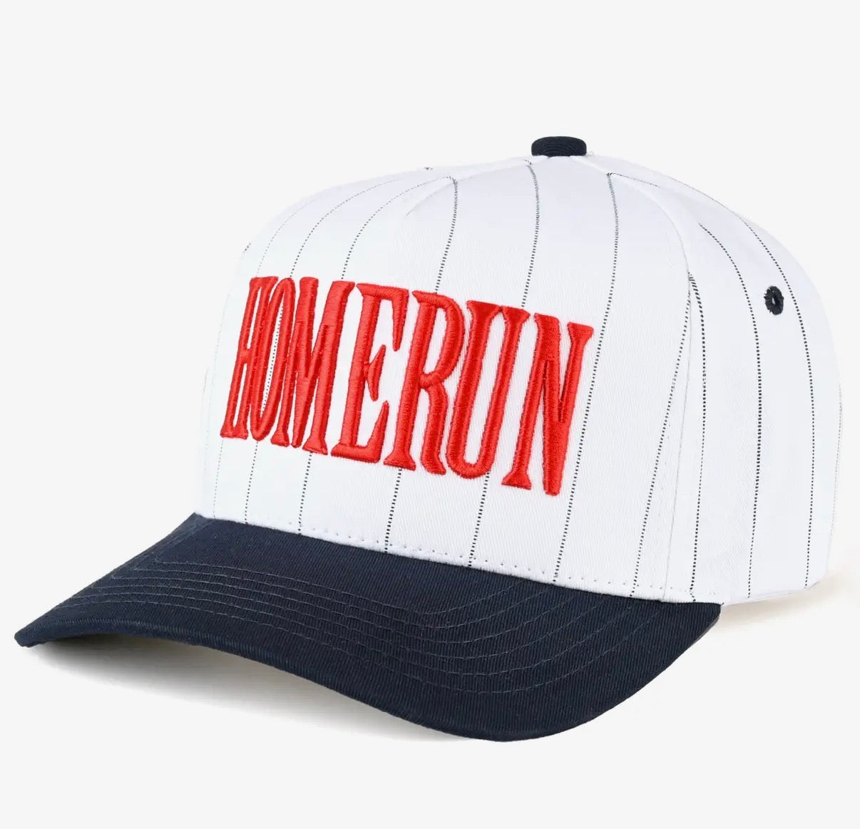 “Homerun” Striped Trucker Hat