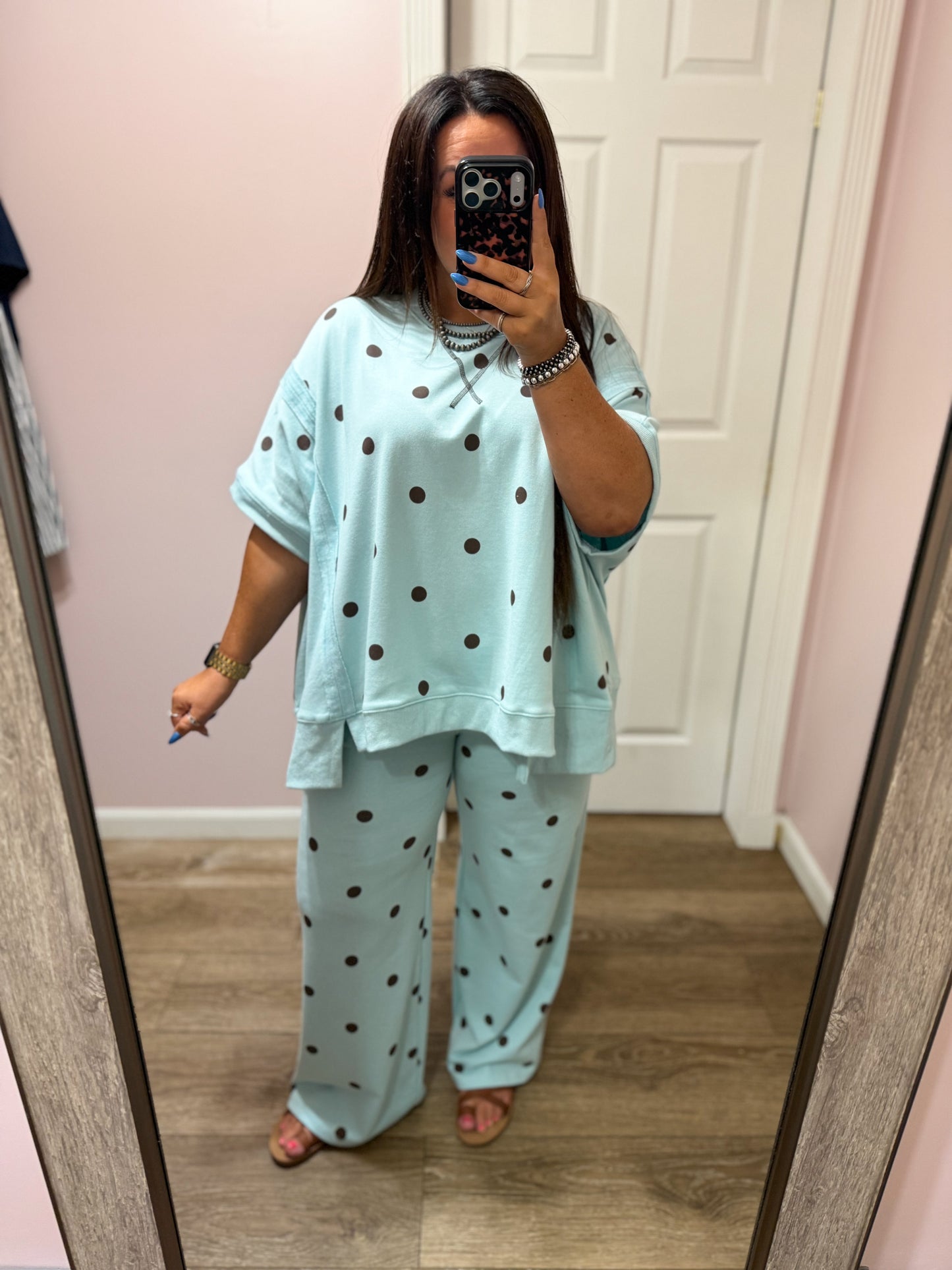 Serenity Polka Dot Lounge Set