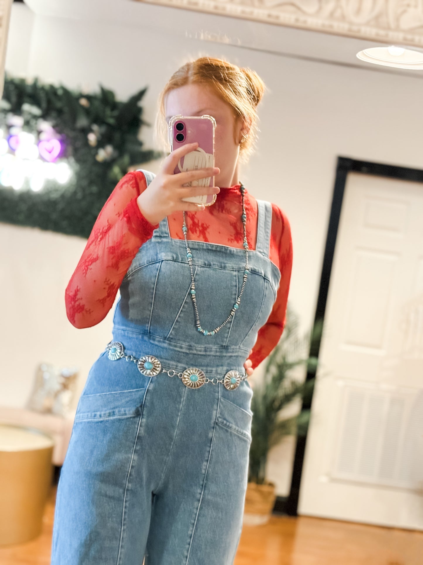 Stay the Course Denim Jumpsuit