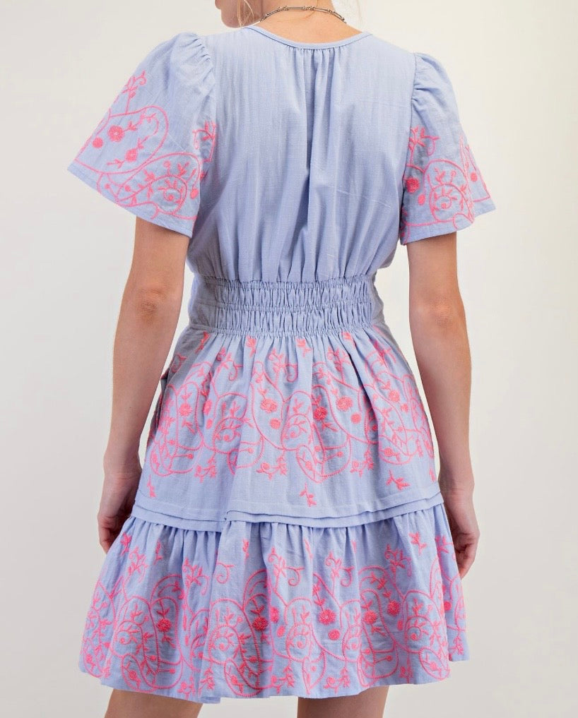Ever So Sweet Embroidered Dress