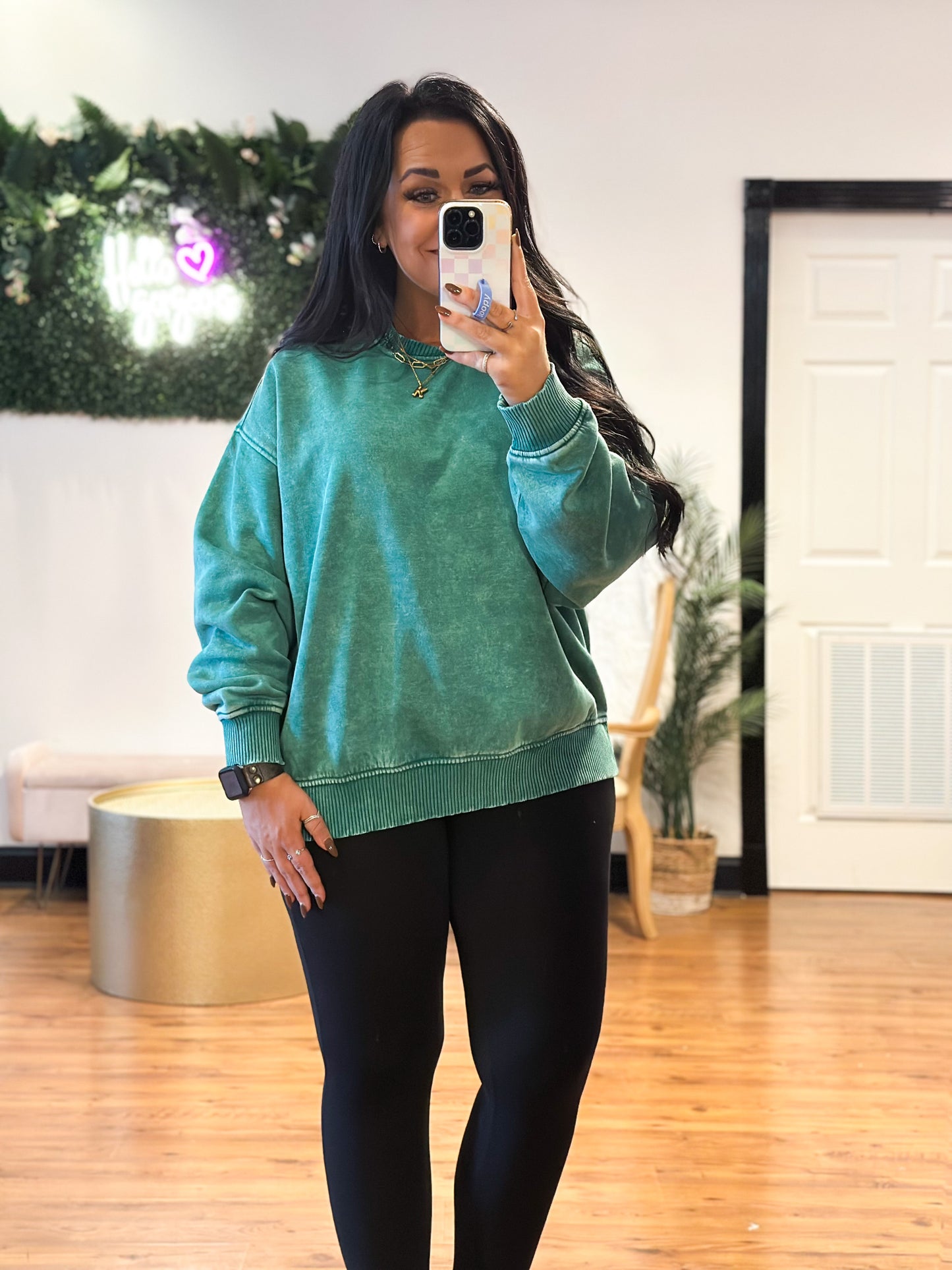 Cozy Comfort Sweatshirt, Forest