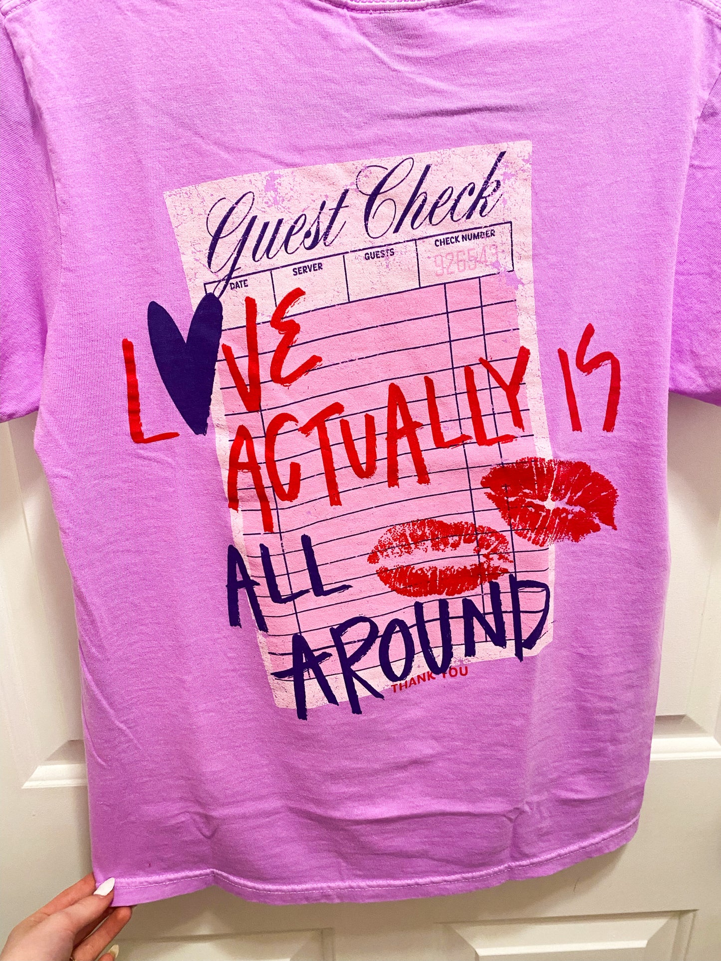 Love Guest Check Tee