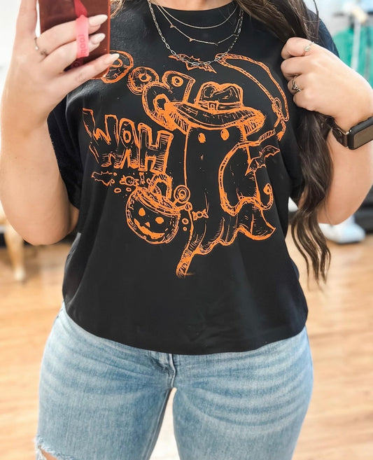 Boo Haw Cropped Tee