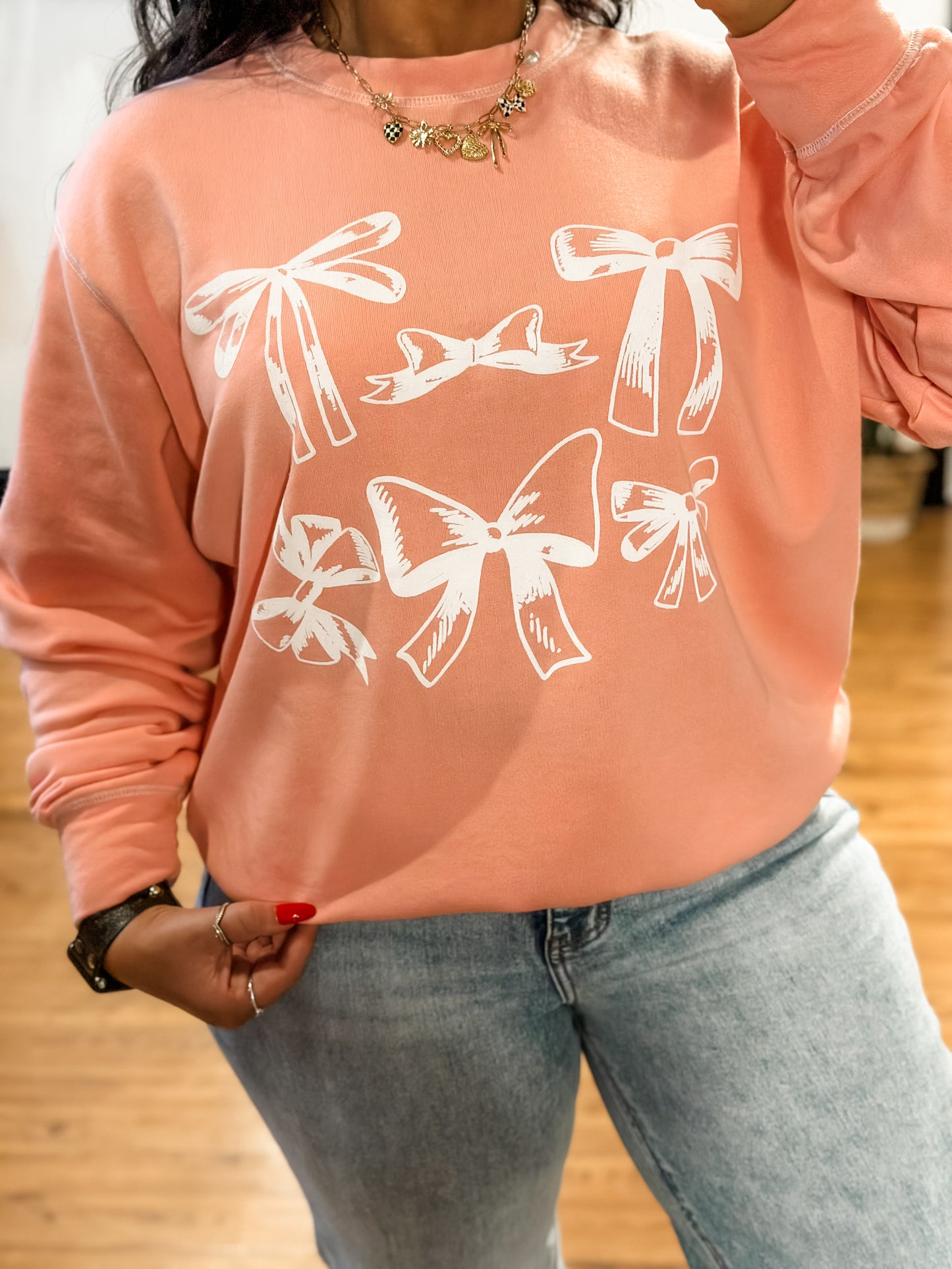 Ribbon Graphic Pullover