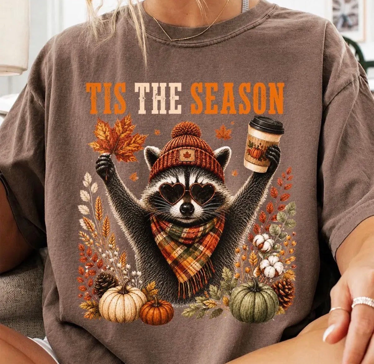 Autumn Raccoon Tee