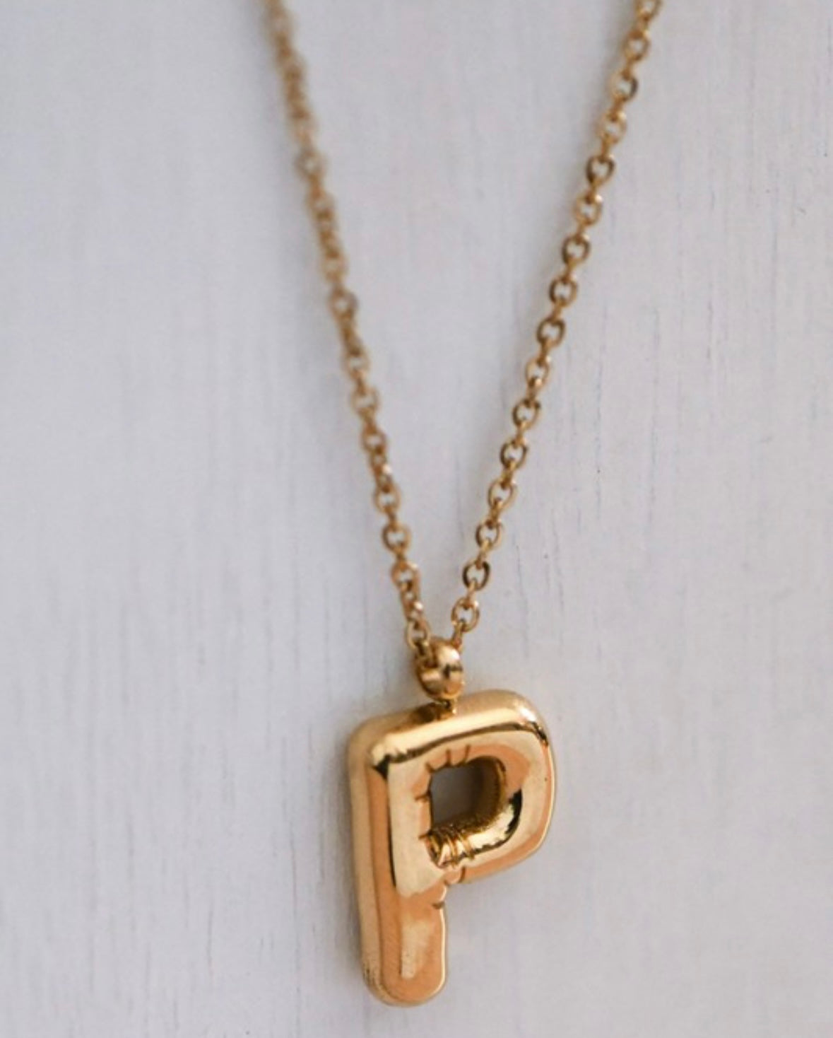 Bubble Initial Necklace