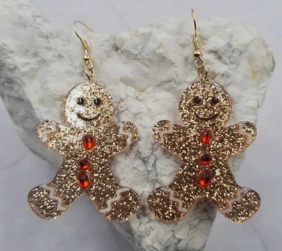 Acrylic Gingerbread Earrings