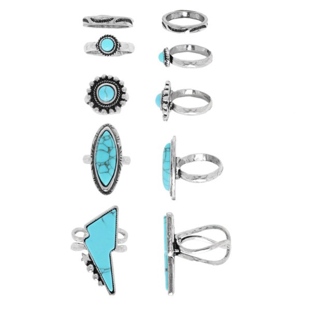 Western 5 Piece Ring Set