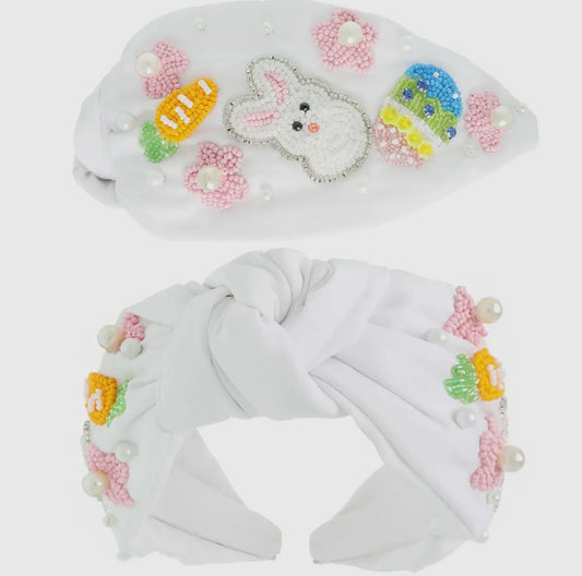 Easter Bunny Top Knot Headband