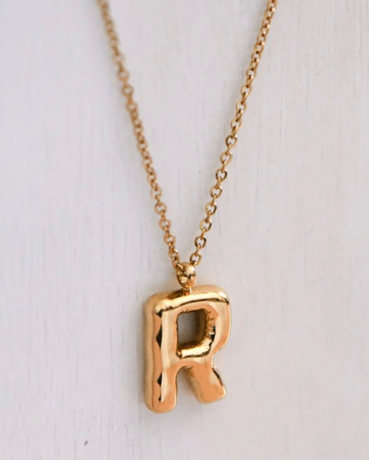 Bubble Initial Necklace