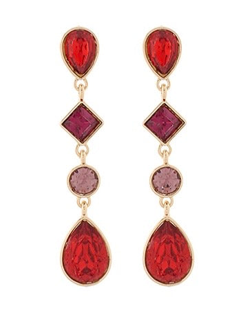 Glass Multi-Shape Drop Earrings