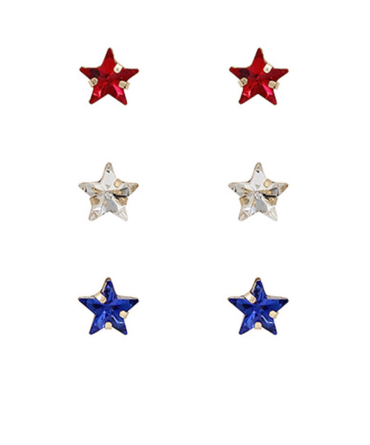 Star Stone Studs Set